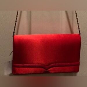 Signature Studio Red Purse with gold chain..never used